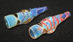 3" Triangular Glass Chilum Tobacco smoking one hitter pipe