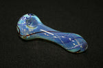 ZOMBIE TWIST GLASS PIPE, SILVER FUMED