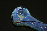 ZOMBIE TWIST GLASS PIPE, SILVER FUMED