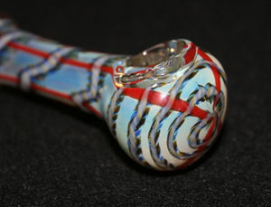 4 1/2 LIGHTNING BOLT Chameleon Glass Tobacco Pipe – The Hippie