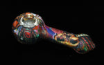 4" TATTOO SILICONE and GLASS Pipe