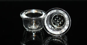 (2) GLASS REPLACEMENT BOWLS for SILICONE PIPES
