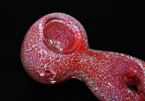 INFINITY RED LEOPARD Tobacco Smoking Glass Pipe THICK TWIST glass pipes
