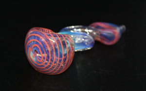 DOUBLE STRIPE INFINITY RED Tobacco Smoking Glass Pipe FIGURE 8 Pipes