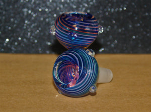 14mm WHIRLPOOL Glass Slide Bowl Glass Water Pipe Hookah slide bowl 14 mm male
