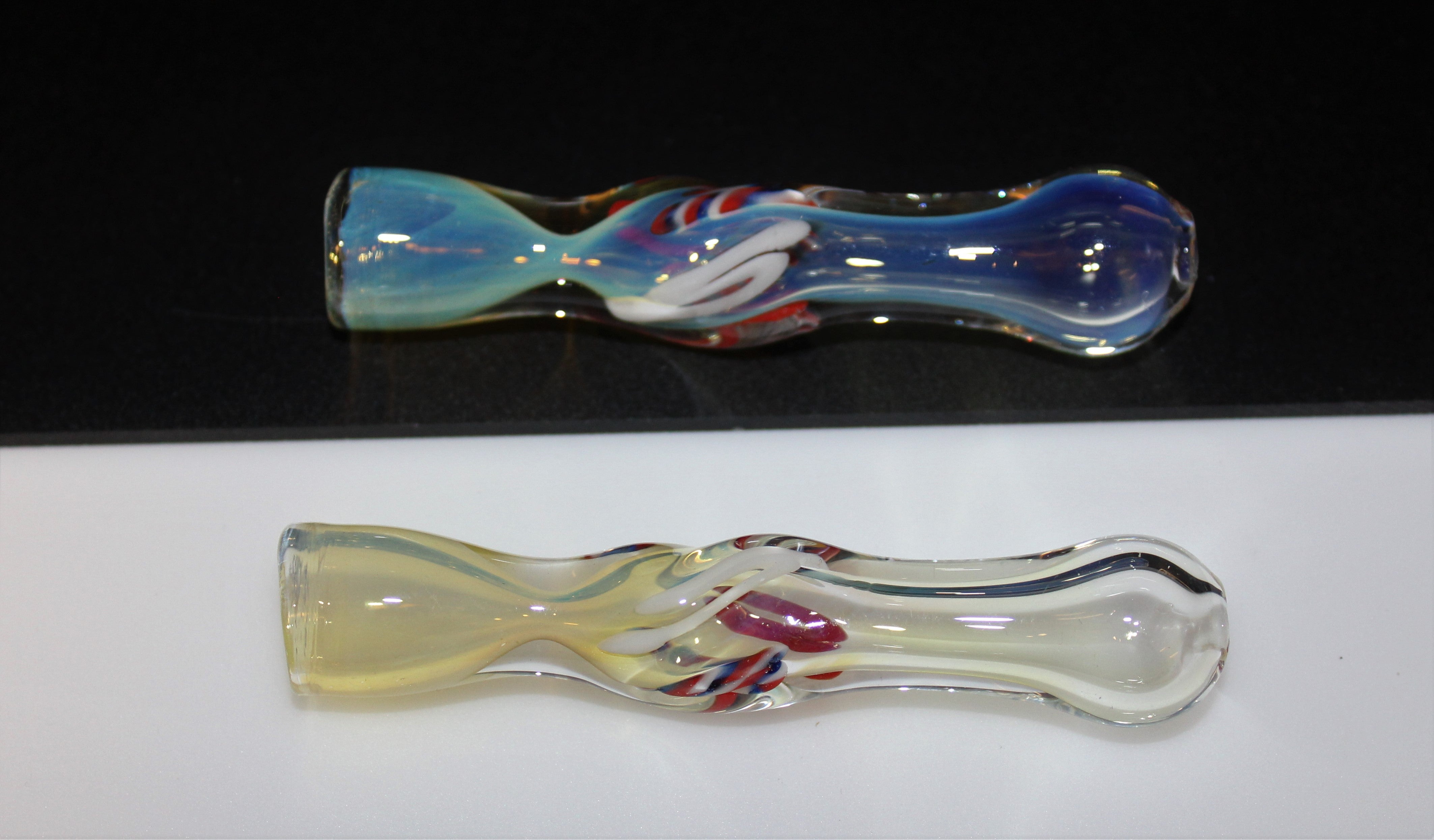 SWIRL HITTER One Hitter Tobacco Smoking Glass Pipe Dugout One Hit – The  Hippie Momma Shop