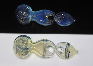 4" INFINITY BLUE CHAMELEON Glass Tobacco Pipe