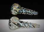 DREAM BLUE & WHITE Unicorn Stem Color Changing Tobacco Smoking Glass Pipe Pipes