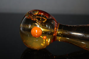 5” FROZEN GOLD FREEZABLE Tobacco Smoking Glass Pipe FREEZE GLASS pipes