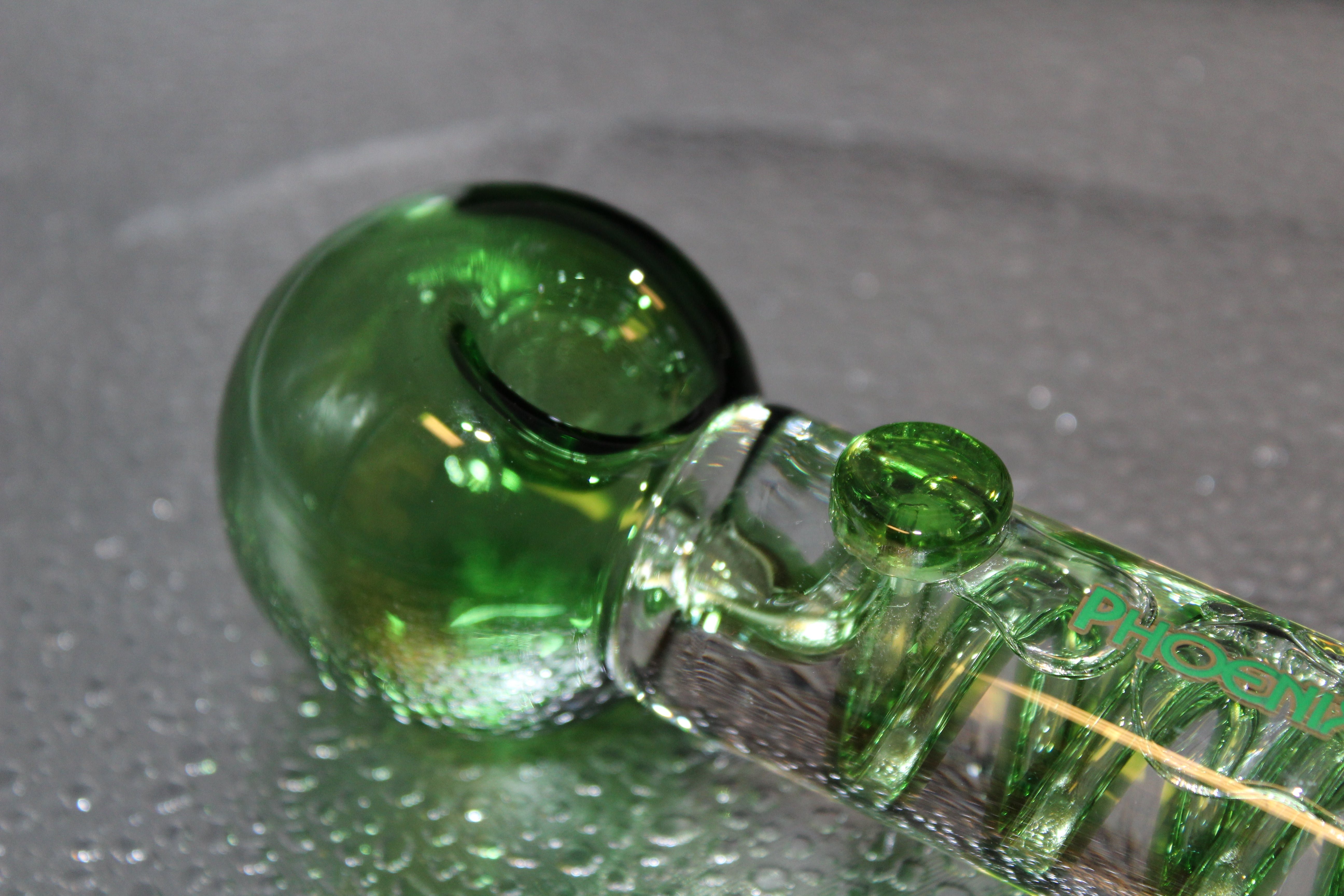 6” GREEN FREEZABLE SUPER COIL Glass Pipe