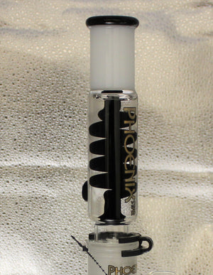 15" FREEZABLE Coil Hookah Water Pipe BLACK DOUBLE MATRIX PERC 15 inch Freeze Pipe
