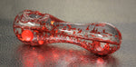 FROSTY RED FREEZABLE Tobacco Smoking Glass Pipe FREEZE GLASS pipes