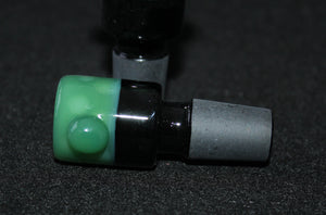 18mm CLOVER BEADS GLASS Slide Bowl THICK Tobacco Slide Glass Slide 18 mm male