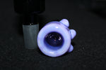 14mm LAVENDER BEADS GLASS Slide Bowl THICK Tobacco Slide Glass Slide 14 mm male