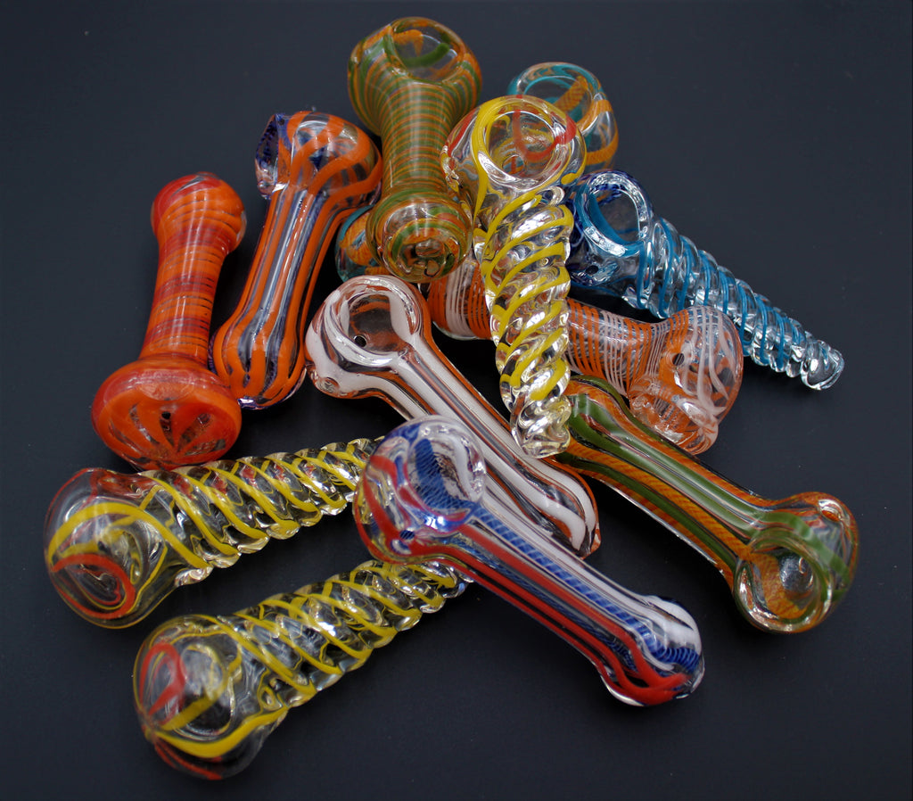 2 for $14.95 - 3 1/2" Assorted Regular Glass Pipes THICK GLASS