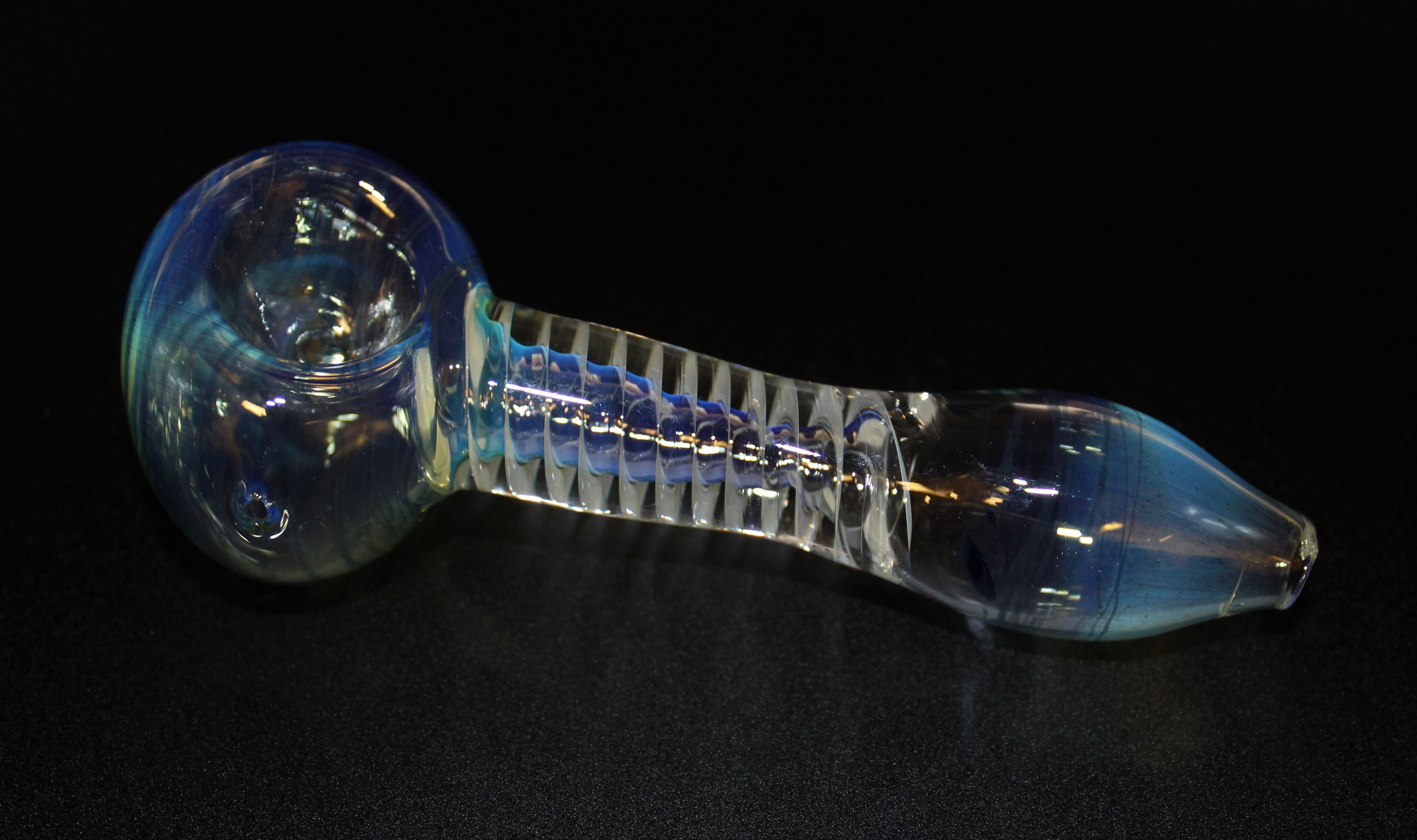 SLINKY STEM BLUE Glass Pipe