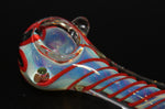RED MOON FLYER Tobacco Smoking Glass Pipe bowl SPIRAL GLASS pipes
