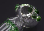 TURBO HONEYCOMB GREEN Glass Pipe