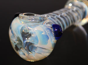 3 1/2 CRYSTAL DOUBLE RING Tobacco Smoking Glass Pipe bowl THICK Glass  pipes