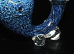 BLUE LEOPARD Sherlock Glass Pipe