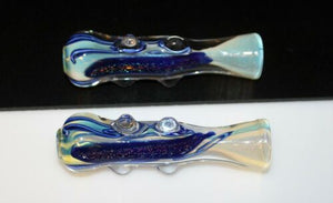 BLUE COMET One Hitter Tobacco Smoking Glass Pipe One Hitter